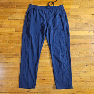 Public Rec Mens Pants Joggers 40x32 Navy Blue Nylon Spandex